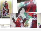 Conception et réalisation du projet \"Les arts de la rue buissonnière\", fresque pour le foyer Notre-Dame des Sans-abri pour Cité Création