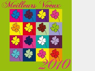 Cration d une carte de voeux pour un particulier sur le thme de la chance.